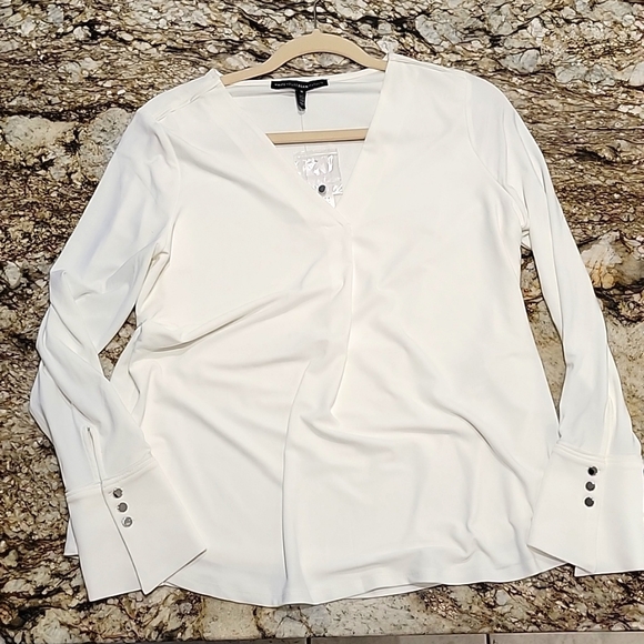 White House Black Market Tops - WHBM - Long Sleeve White Knit Top! NWT!